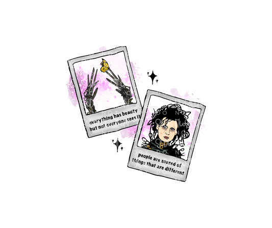Scissor cards-Ready to Press Transfer