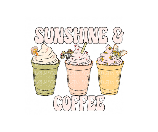 Sunshine & Coffee-Ready to Press Transfer