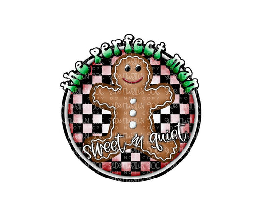 The perfect Man gingerbread-Ready to Press Transfer