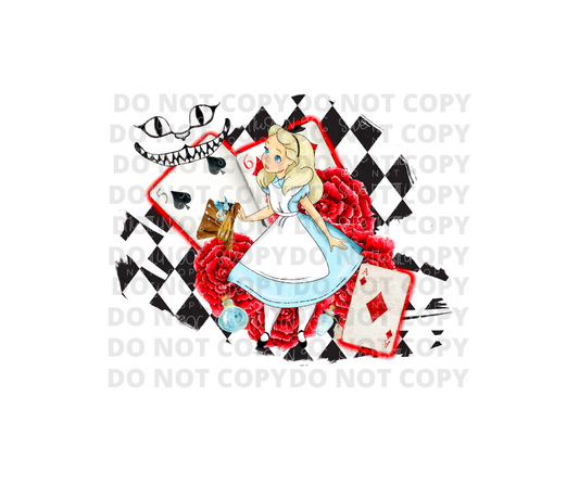 Checkered Alice-Ready to Press Transfer