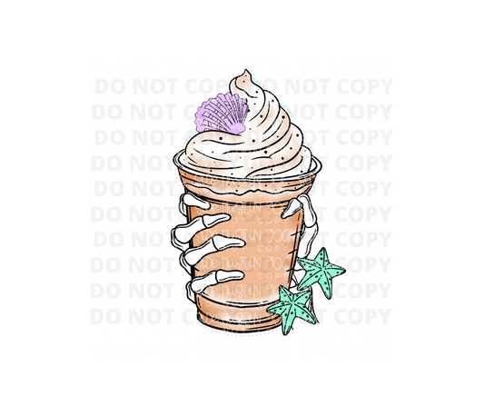 Seashell Frappe-Ready to Press Transfer