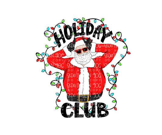 Holiday Club-Ready to Press Transfer