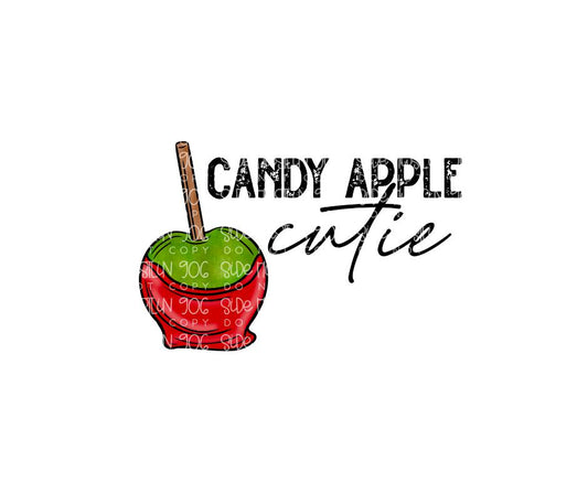 Candy Apple Cutie-Ready to Press Transfer