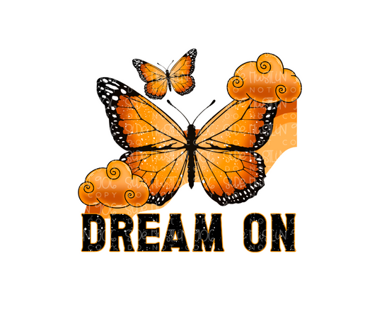 Dream On butterfly-Ready to Press Transfer