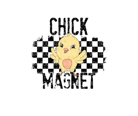 Chick Magnet-Ready to Press Transfer
