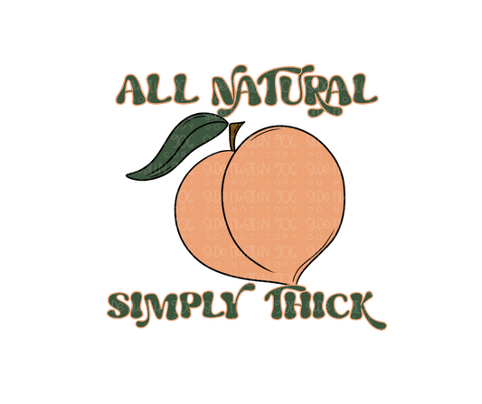 All natural & Simply Thick-Ready to Press Transfer