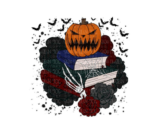 Halloween Floral Library-Ready to Press Transfer