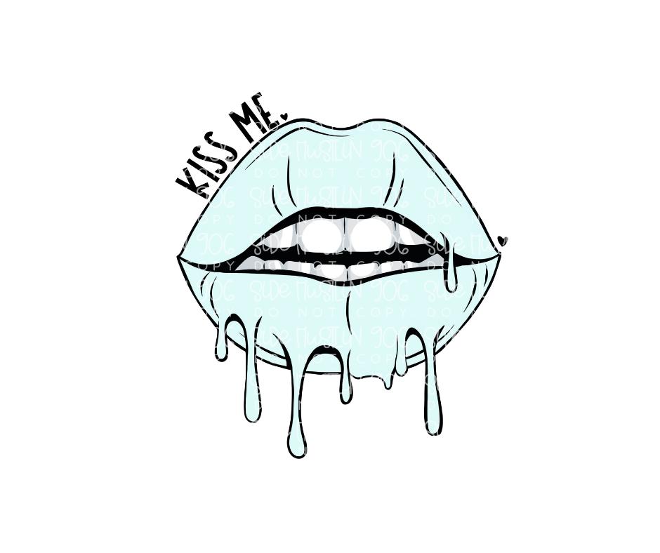 Kiss Me lips-Ready to Press Transfer