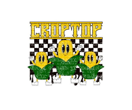 Crop Top Corn-Ready to Press Transfer
