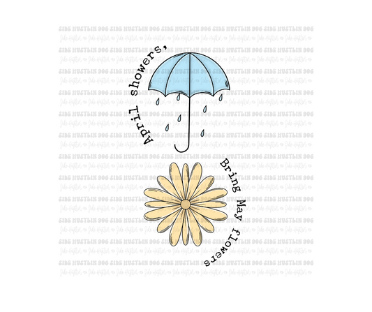 April Showers-Ready to Press Transfer