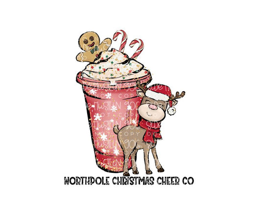 NorthPole Christmas Cheer Co-Ready to Press Transfer