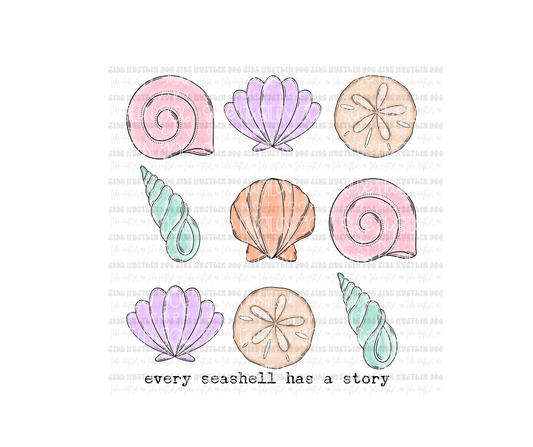 Every Seashell has a Story-Ready to Press Transfer