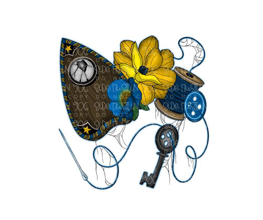 Button Girl-Ready to Press Transfer