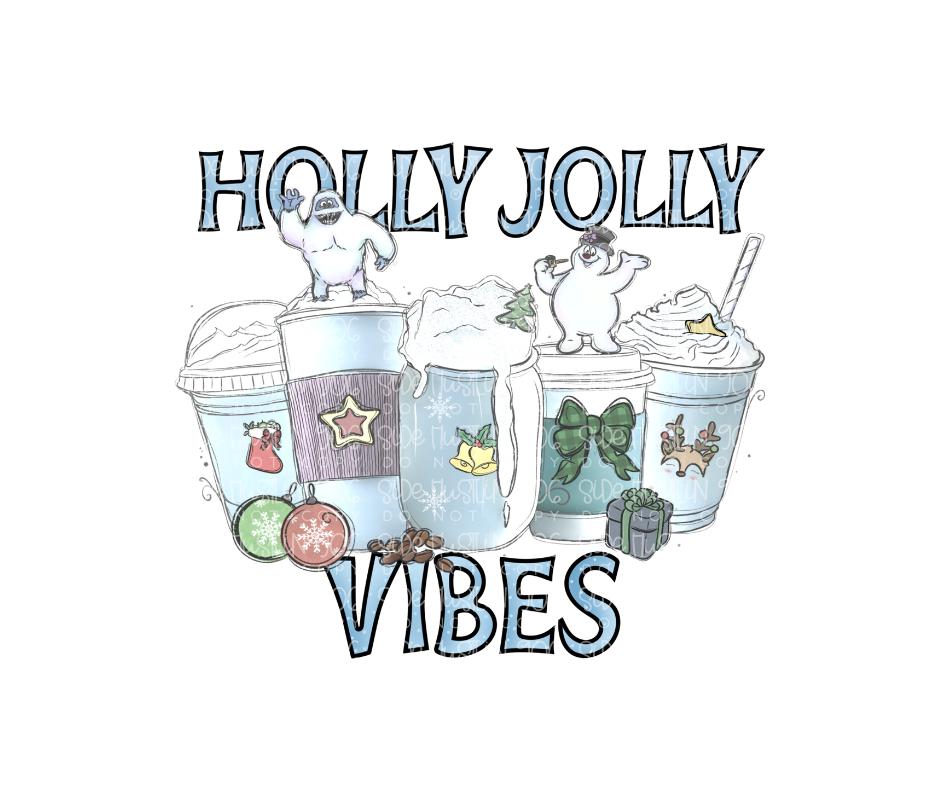 Holly Jolly Vibes-Ready to Press Transfer