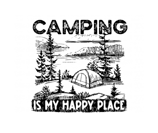 Camping is my Happy Place-Ready to Press Transfer