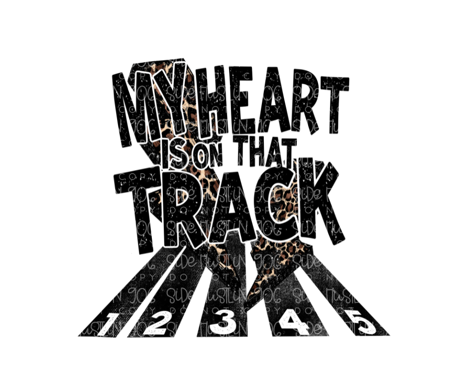 Heart is on Track-Ready to Press Transfer