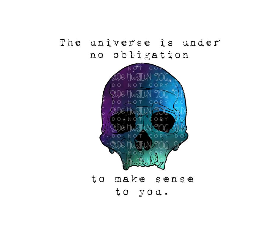 The Universe is under No obligation-Ready to Press Transfer