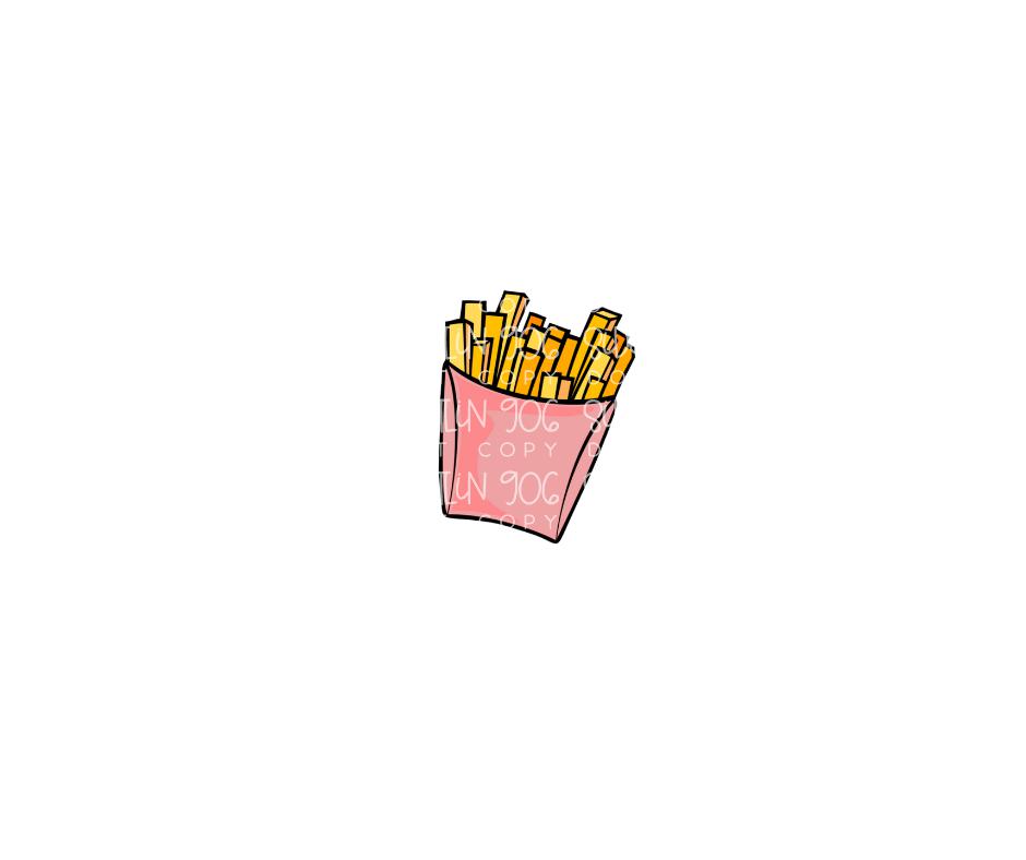 French Fries POCKET ONLY-Ready to Press Transfer