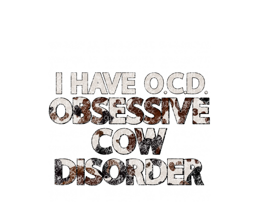 O.C.D. cow-Ready to Press Transfer