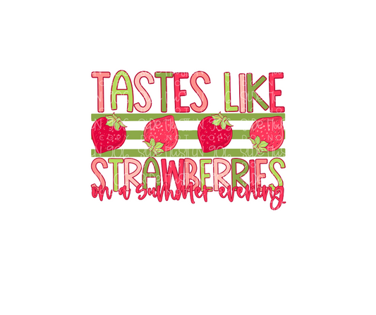 Tastes like Strawberries-Ready to Press Transfer