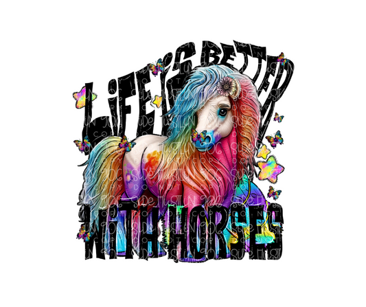 Better with Horses-Ready to Press Transfer