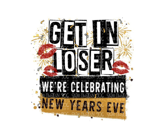 Celebrating New Years Eve-Ready to Press Transfer