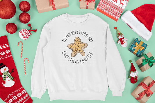 Love & Christmas Cookies Crew Sweatshirt